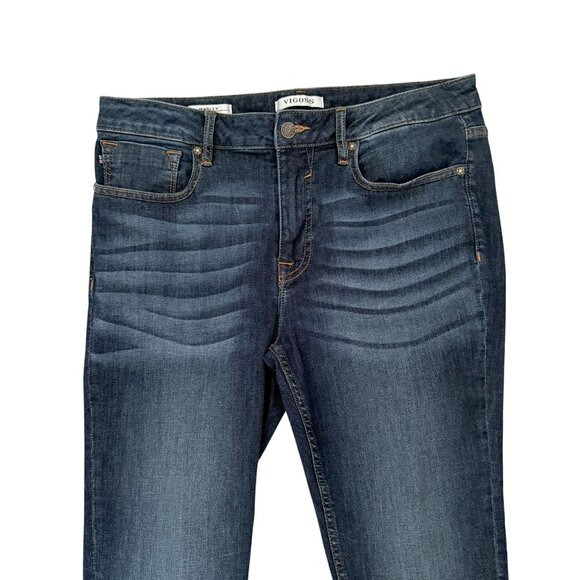 Womens Vigoss Marley Skinny Leg Blue Jeans Whiskered Distressed Look Size 31 US - Picture 13 of 13